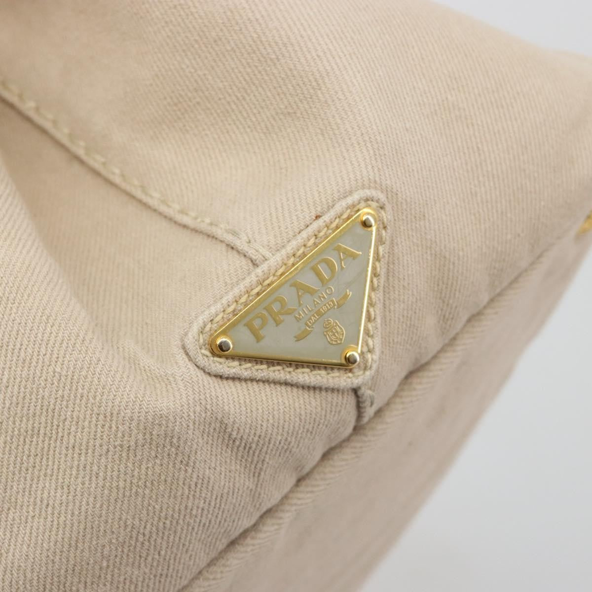 Prada Canapa Canvas, Beige, Canvas, Tote Bag