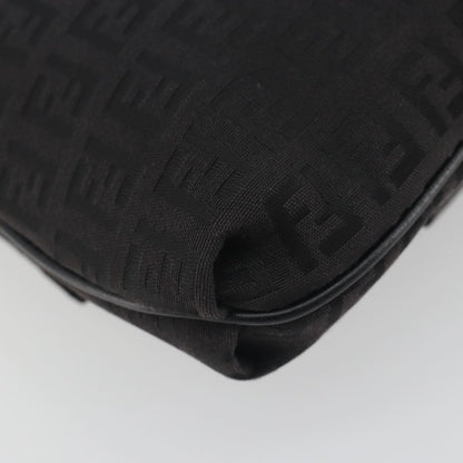 Fendi Zucchino Canvas, Black, Canvas, Handbag