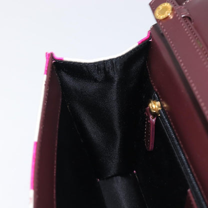 Bvlgari Clutch Canvas and Leather, Pink, Canvas, Clutch