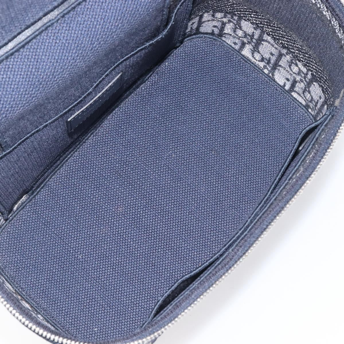 Christian Dior DiorTravel Vanity Case Oblique Canvas, Navy, Canvas, Handbag