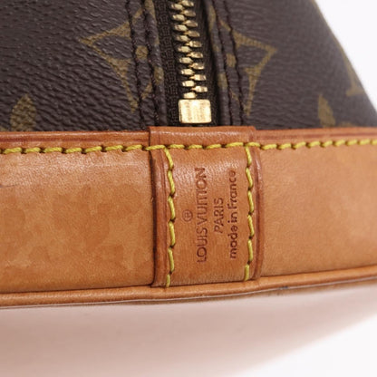 Louis Vuitton Alma Monogram Canvas, Brown, Canvas, Handbag