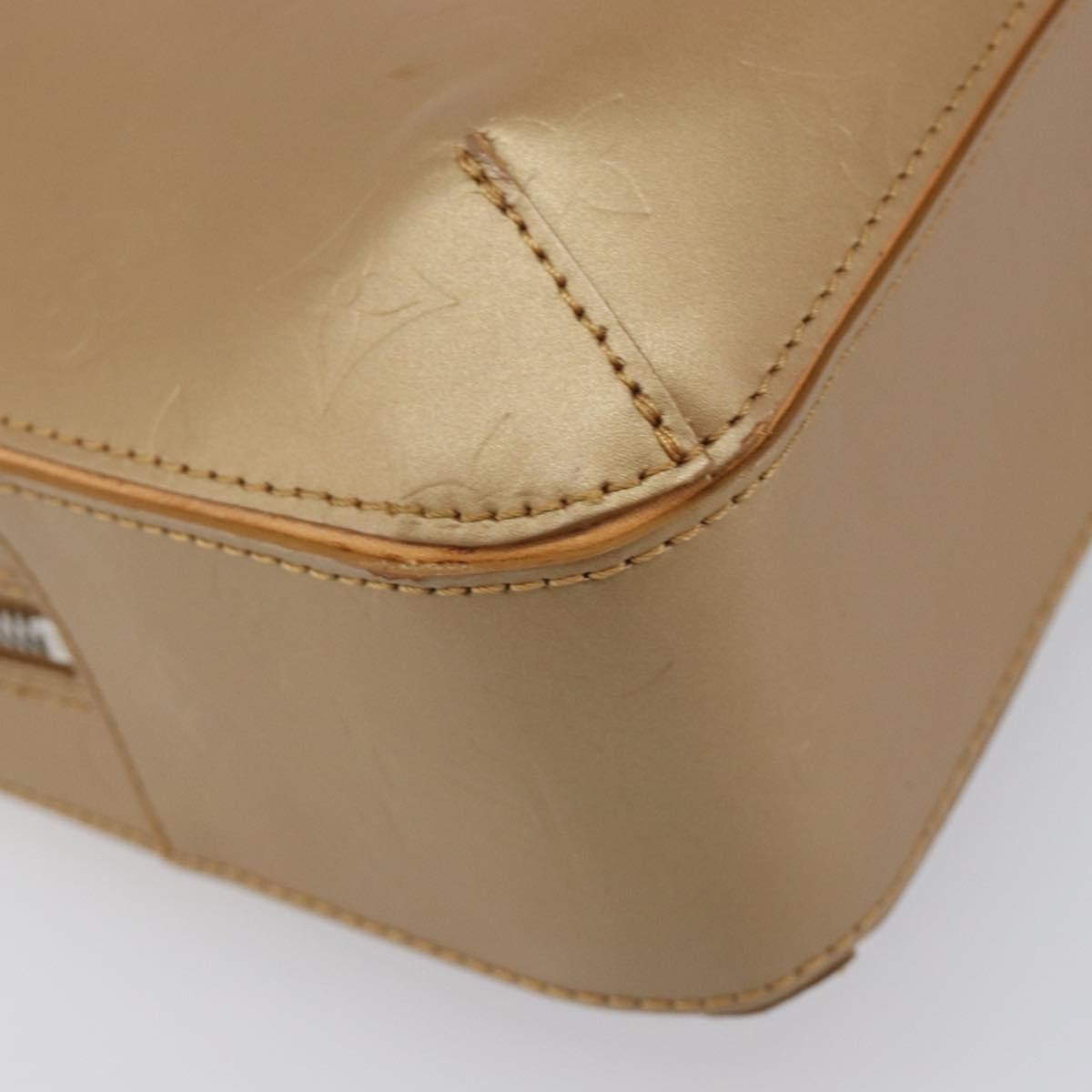 Louis Vuitton Mat Malden Monogram Vernis, Beige, Canvas, Handbag