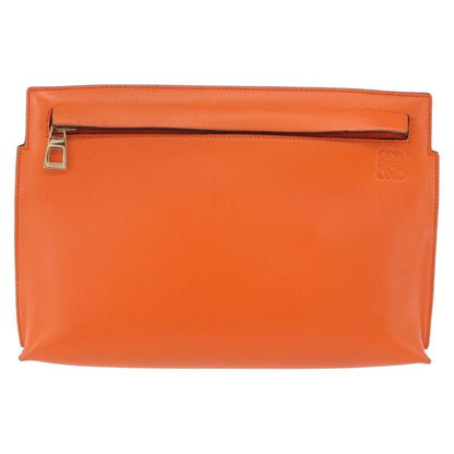 Loewe T Messenger Leather, Orange, Leather, Crossbody Bag