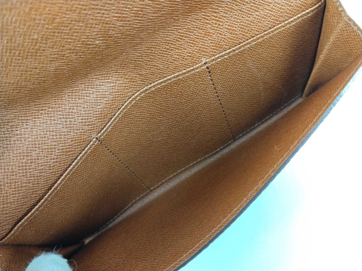 Louis Vuitton Sarah Monogram Canvas, Brown, Canvas, Wallet