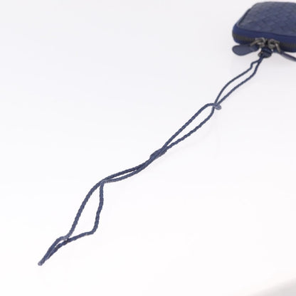 Bottega Veneta Zip Around Intrecciato Nappa, Navy, Leather, Handbag