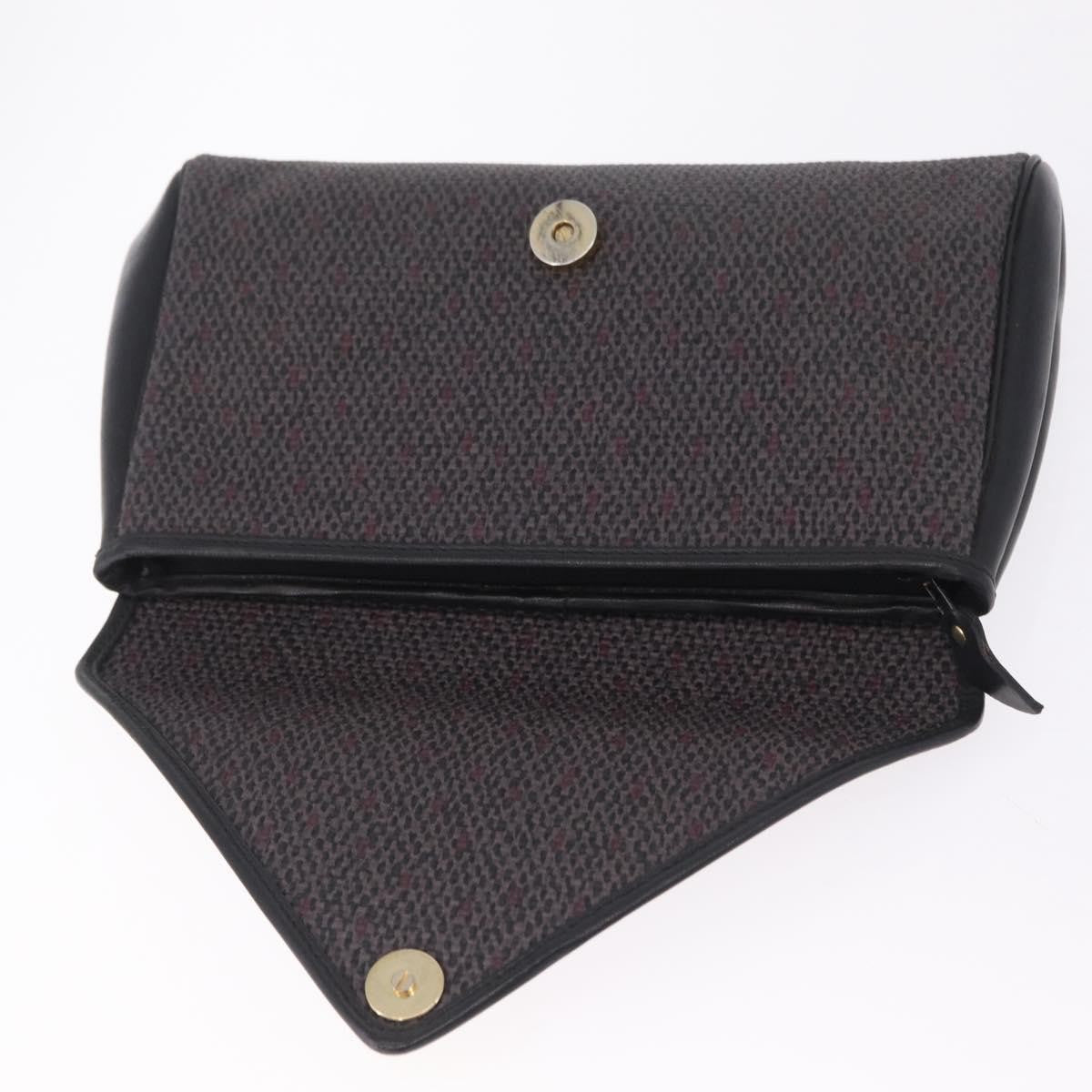 Saint Laurent Vintage Clutch Canvas, Gray, Canvas, Clutch