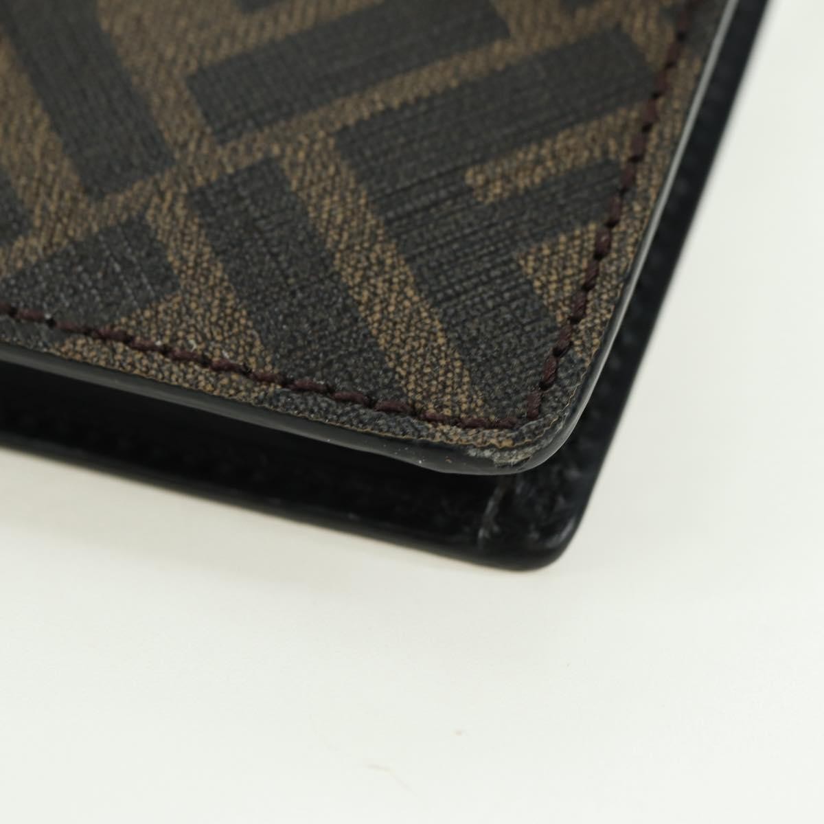 Fendi Baguette Zucca Canvas with Leather, Brown, Canvas, Crossbody Bag