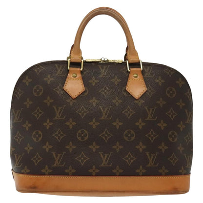 Louis Vuitton Alma Handbag Monogram Canvas, BROWN, CANVAS, Handbag