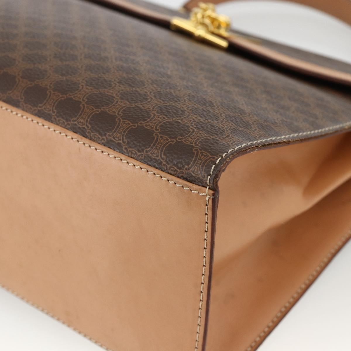 Celine Vintage Handbag Toile Céline, Brown, Canvas, Handbag