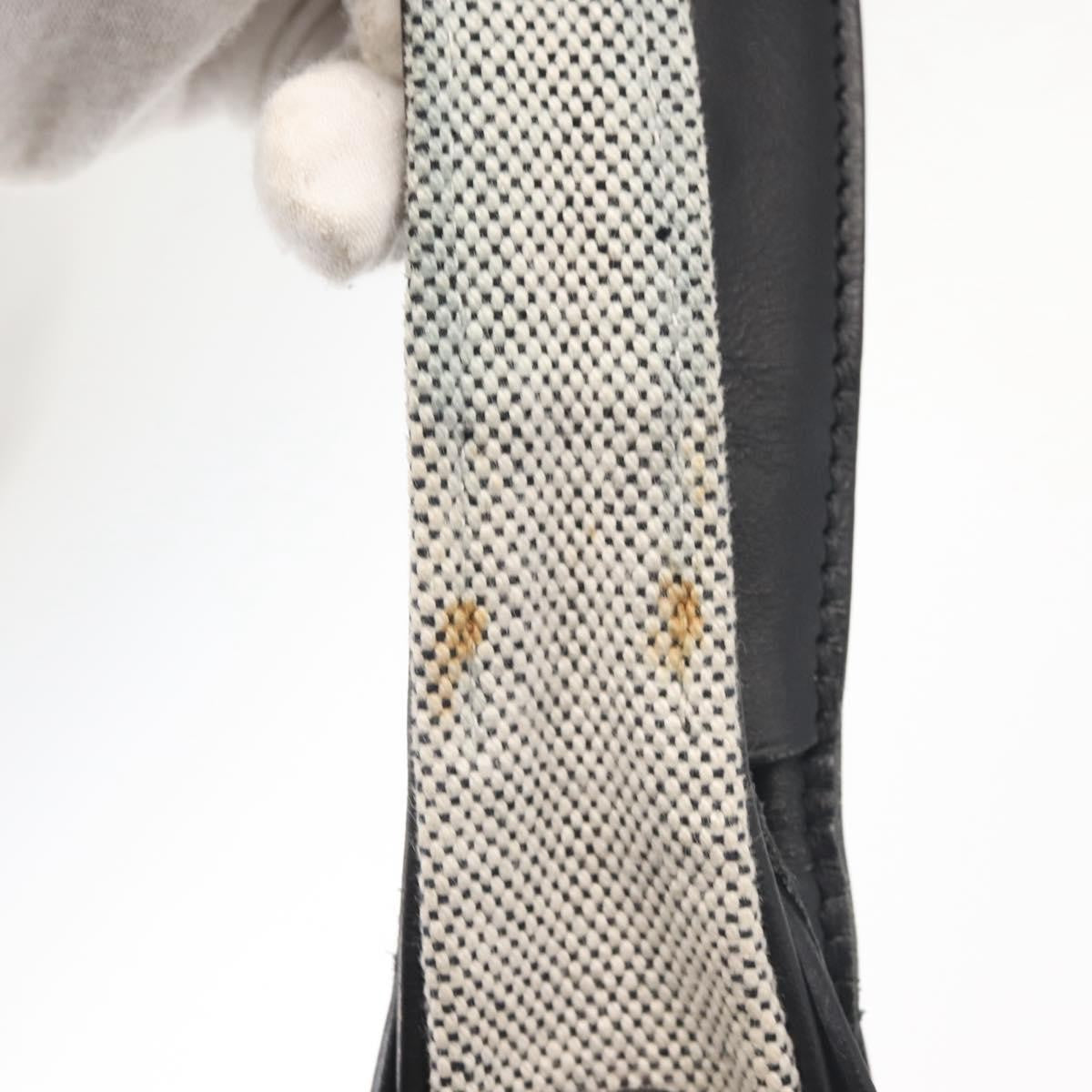 Hermes Sac Luco Canvas with Leather, Gray, Canvas, Handbag