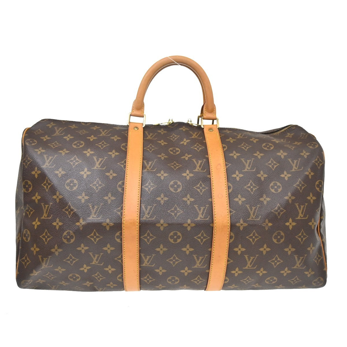 Louis Vuitton Keepall Monogram Canvas, Brown, Canvas, Travel Bag