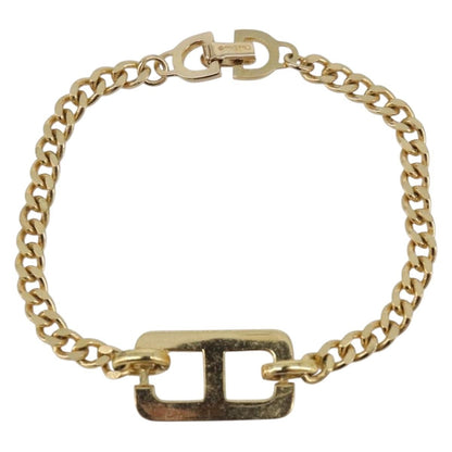 Christian Dior CD Logo Metal, Gold, Metal, Bracelet