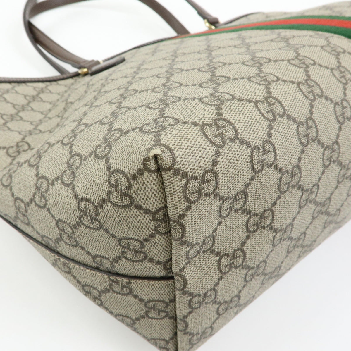 Gucci Ophidia Shopping GG Coated Canvas, Beige, Canvas, Tote Bag