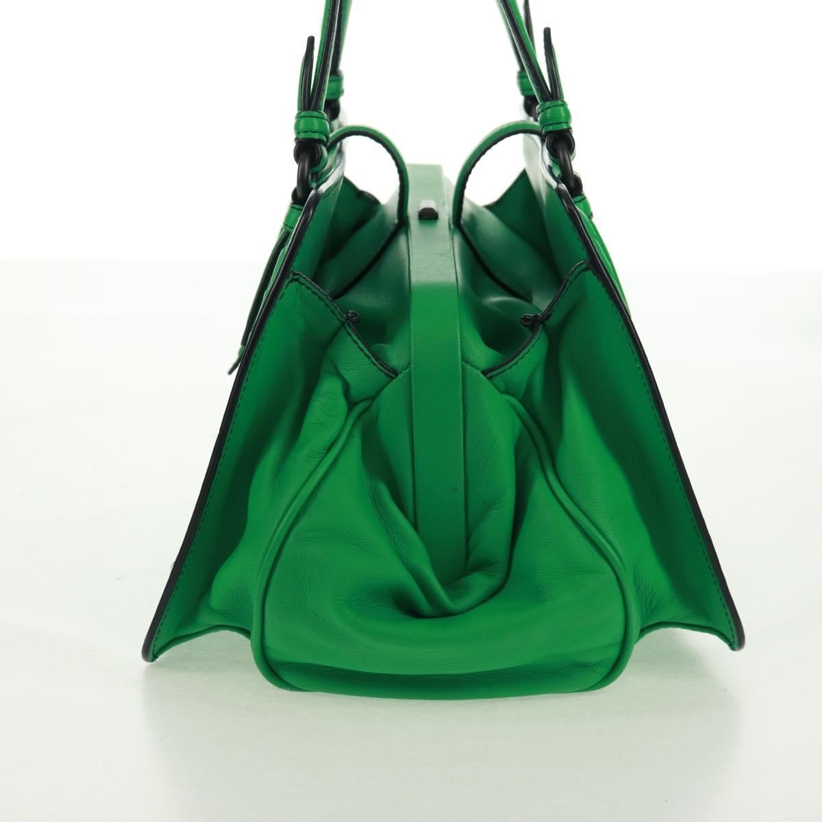 Bottega Veneta Intrecciato Leather, Green, Leather, Handbag