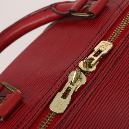 Louis Vuitton Keepall Epi, Red, Leather, Travel Bag
