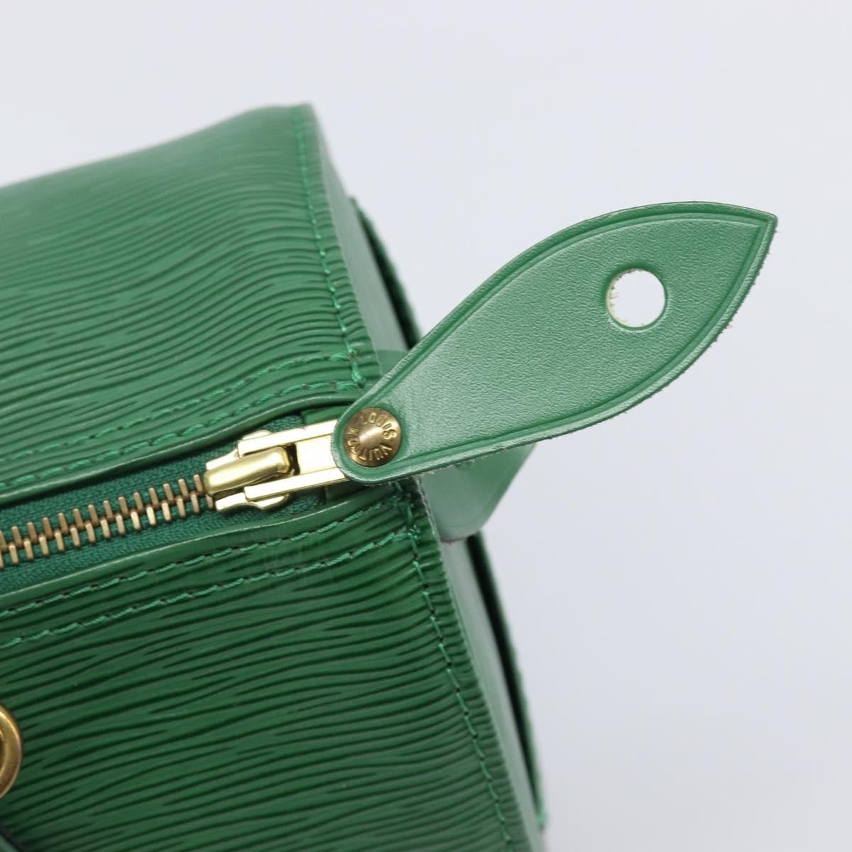 Louis Vuitton Speedy Epi Leather, Green, Leather, Handbag