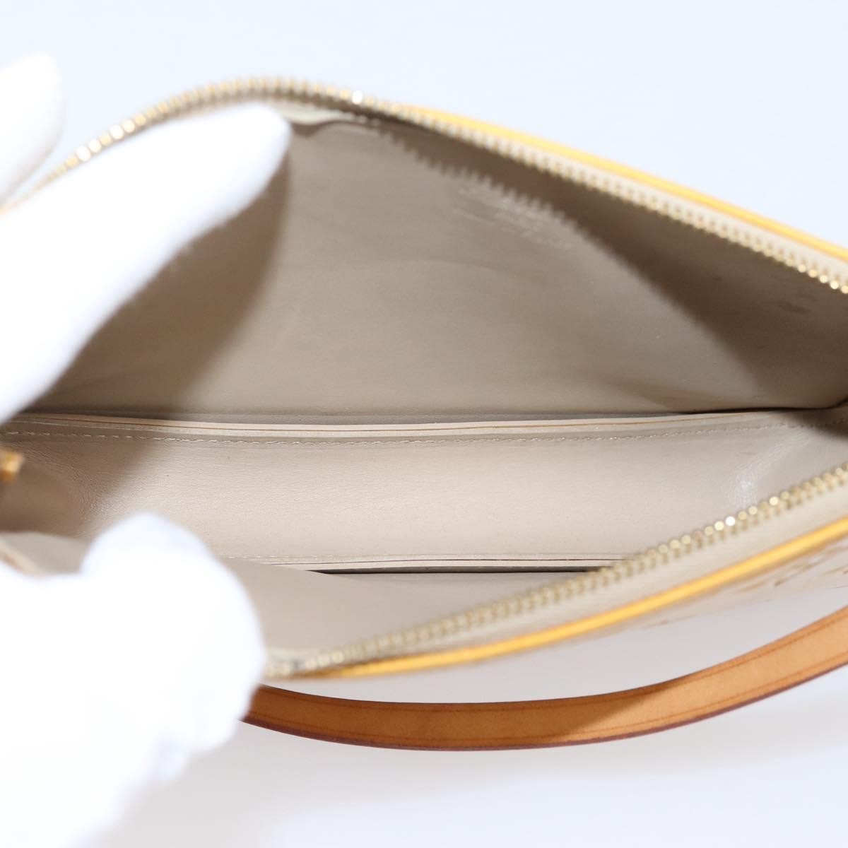 Louis Vuitton Lexington Pochette Monogram Vernis, Beige, Patent Leather, Clutch