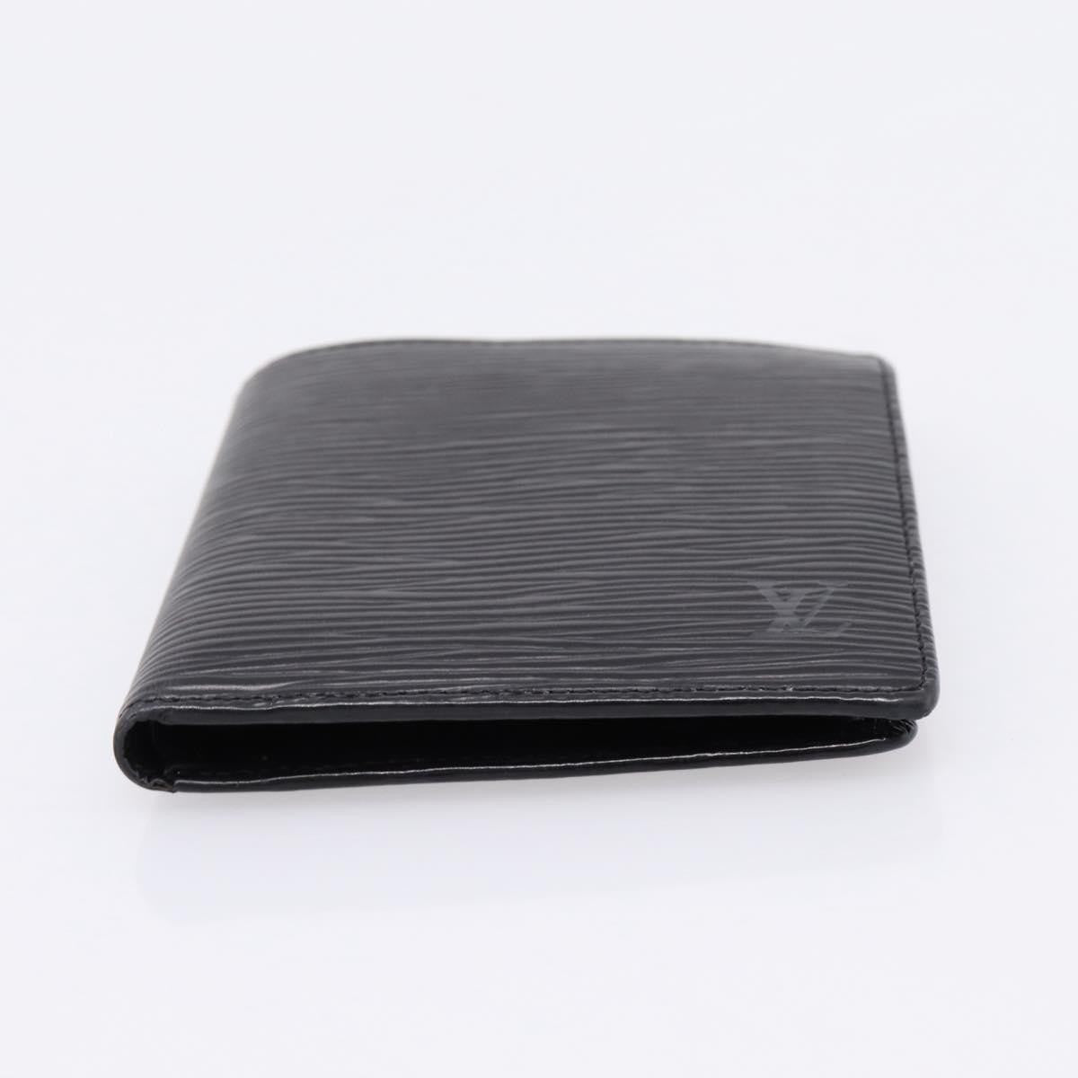 Louis Vuitton Marco Epi Leather, Black, Leather, Wallet