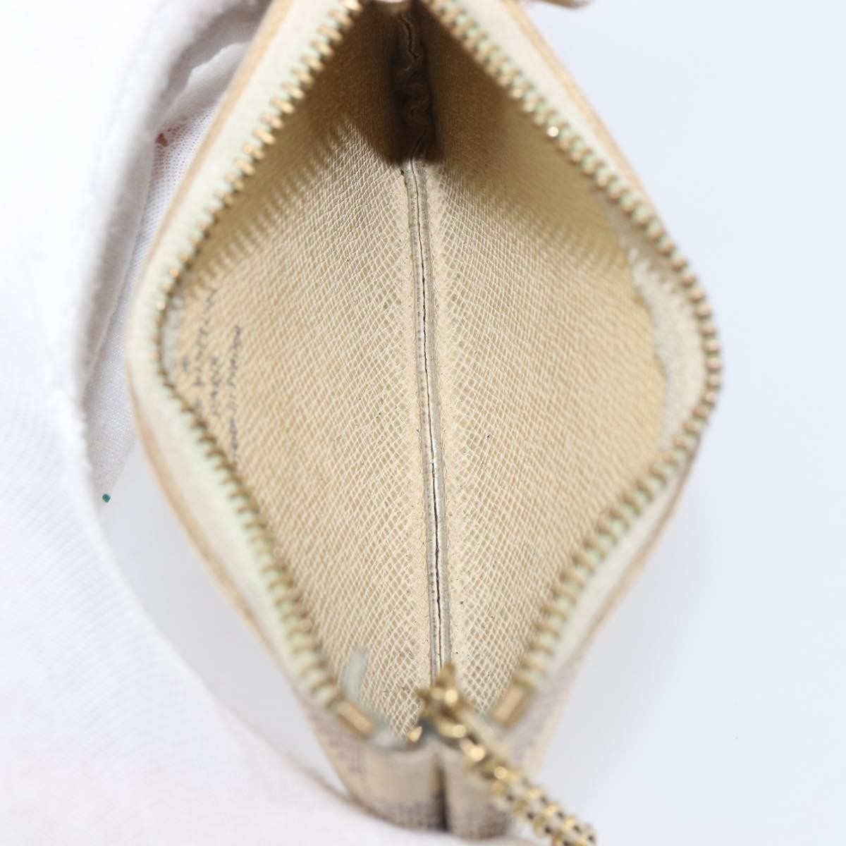 Louis Vuitton Pochette clés NM Damier Canvas, Beige, Canvas, Wallet