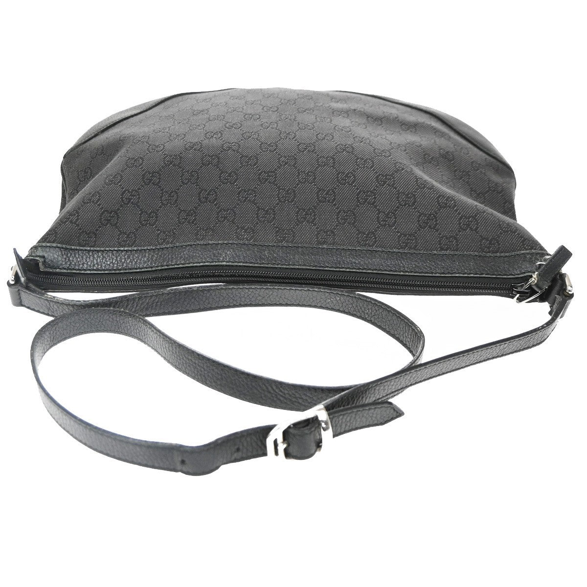Gucci Shoulder Canvas, Black, Canvas, Shoulder Bag