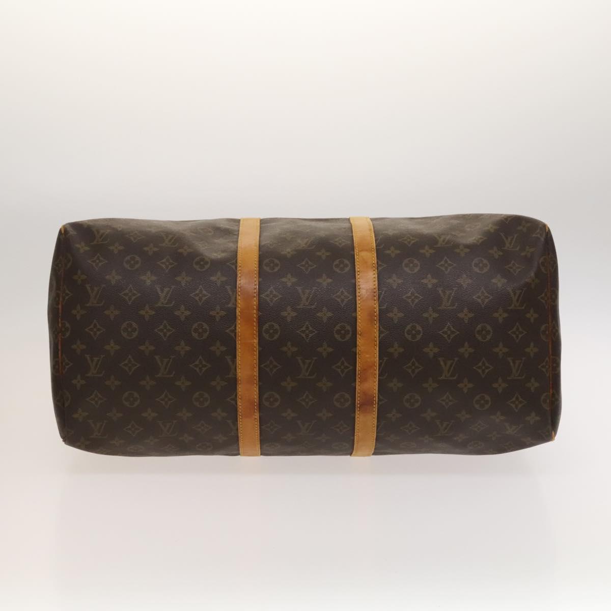 Louis Vuitton Keepall Bag Monogram Canvas, BROWN, CANVAS, Travel bag