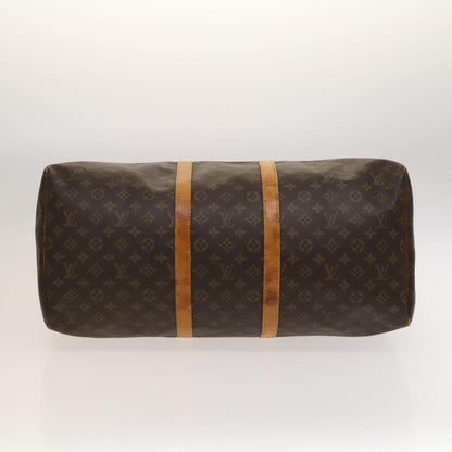 Louis Vuitton Keepall Bag Monogram Canvas, BROWN, CANVAS, Travel bag