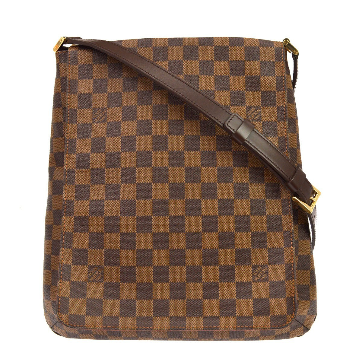Louis Vuitton Musette Damier, Brown, Canvas, Handbag