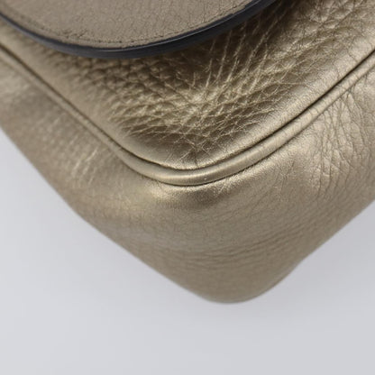 Gucci Soho Chain Leather, Gold, Leather, Crossbody Bag