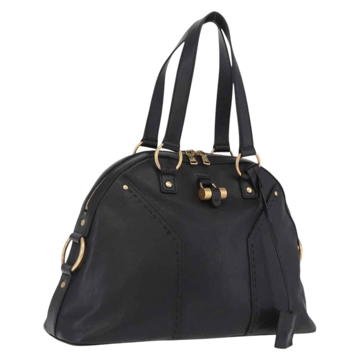 Saint Laurent Muse Leather, Black, Leather, Shoulder Bag