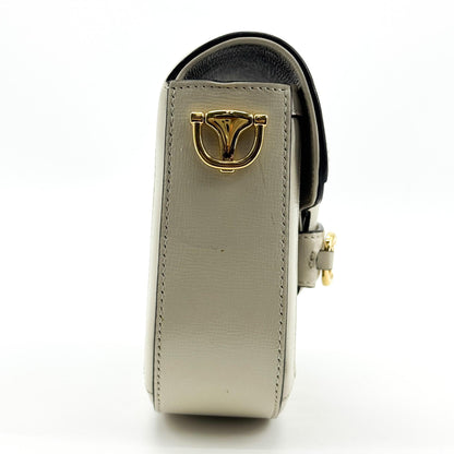 Gucci Horsebit 1955 GG Coated Canvas with Leather, White, Canvas, Shoulder Bag