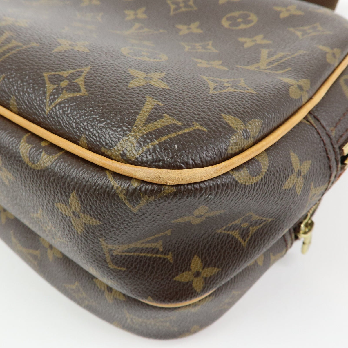 Louis Vuitton Reporter Monogram Canvas, Brown, Canvas, Shoulder Bag