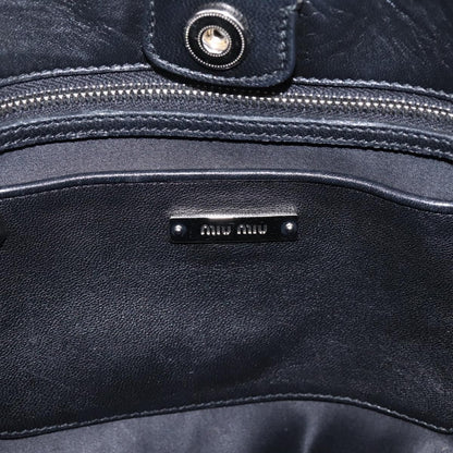 Miu Miu Shopper Tote Matelasse Leather, Black, Leather, Handbag