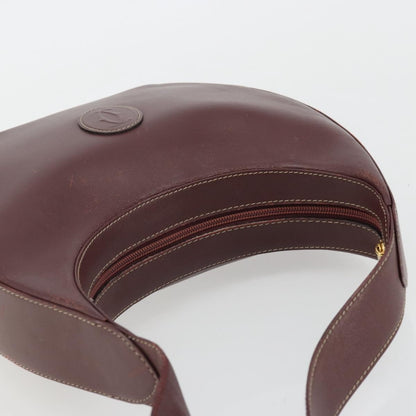 Cartier Vintage must de Cartier Leather, Burgundy, Leather, Shoulder Bag