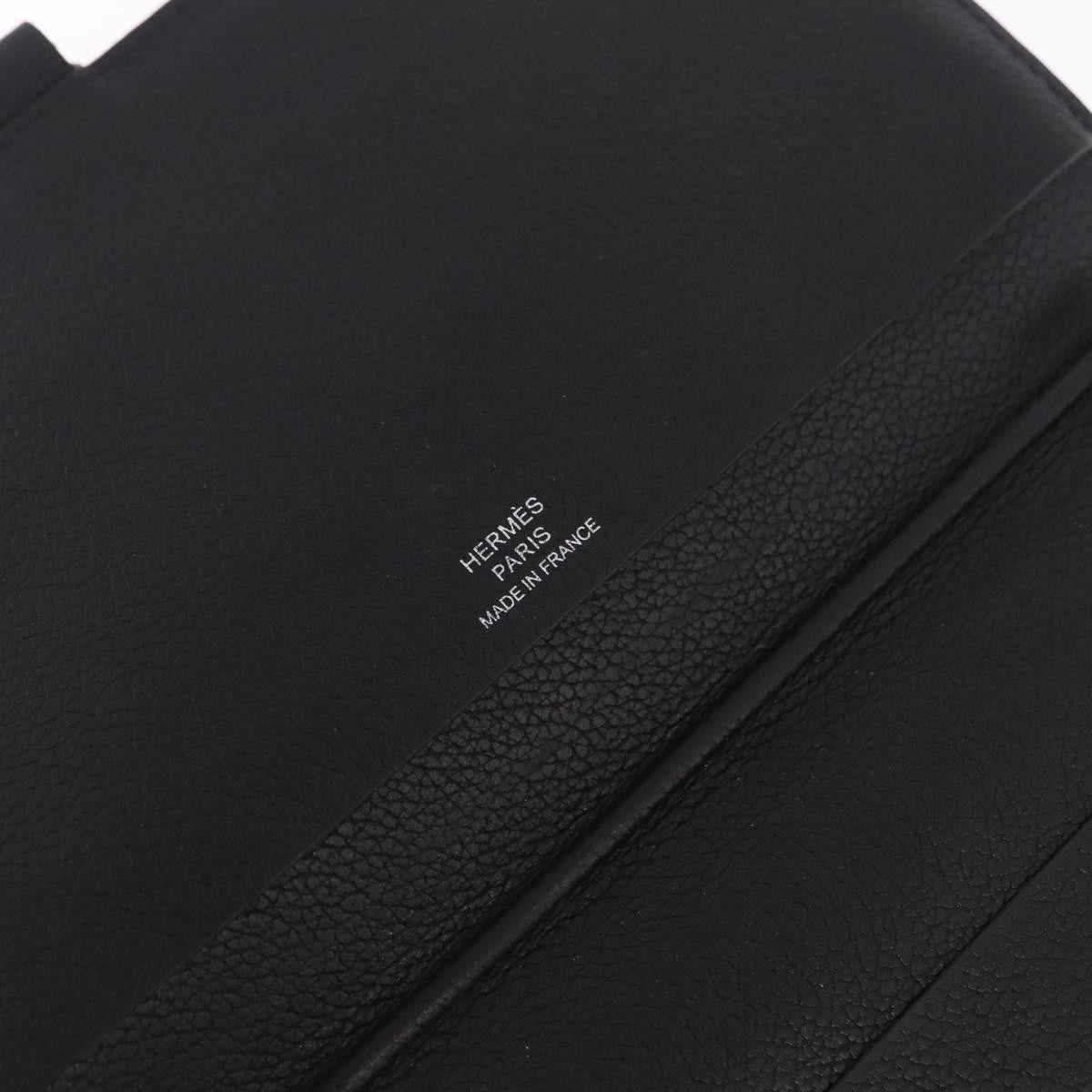 Hermes Vision Agenda Cover Leather, Black, Leather, Briefcase