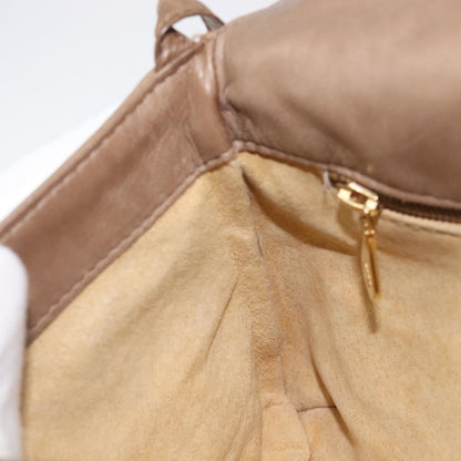 Bottega Veneta Tassel Flap Intrecciato Nappa, Beige, Leather, Crossbody Bag