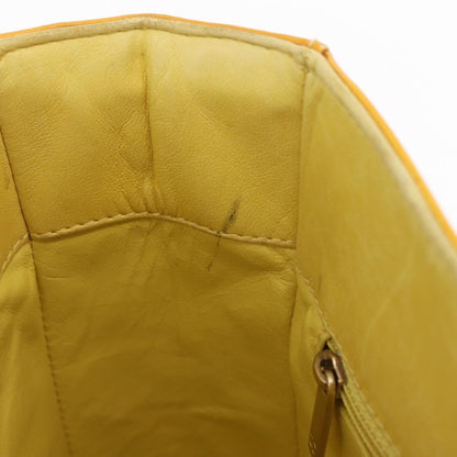 Chanel Chocolate Bar CC Quilted Patent, Yellow, Patent Leather, Tote Bag