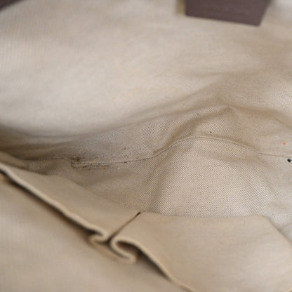 Gucci Mayfair Messenger GG Canvas and Leather, Beige, Canvas, Shoulder Bag