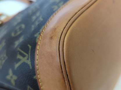Louis Vuitton Alma Monogram Canvas, Brown, Canvas, Handbag