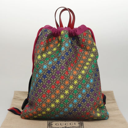 Gucci Children's Drawstring Printed GG Coated Canvas, Multicolour, Canvas, Backpack