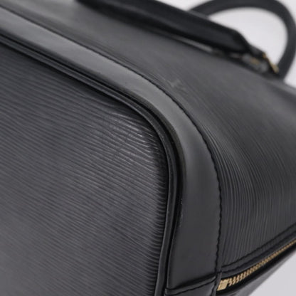 Louis Vuitton Alma Epi Leather, Black, Leather, Handbag