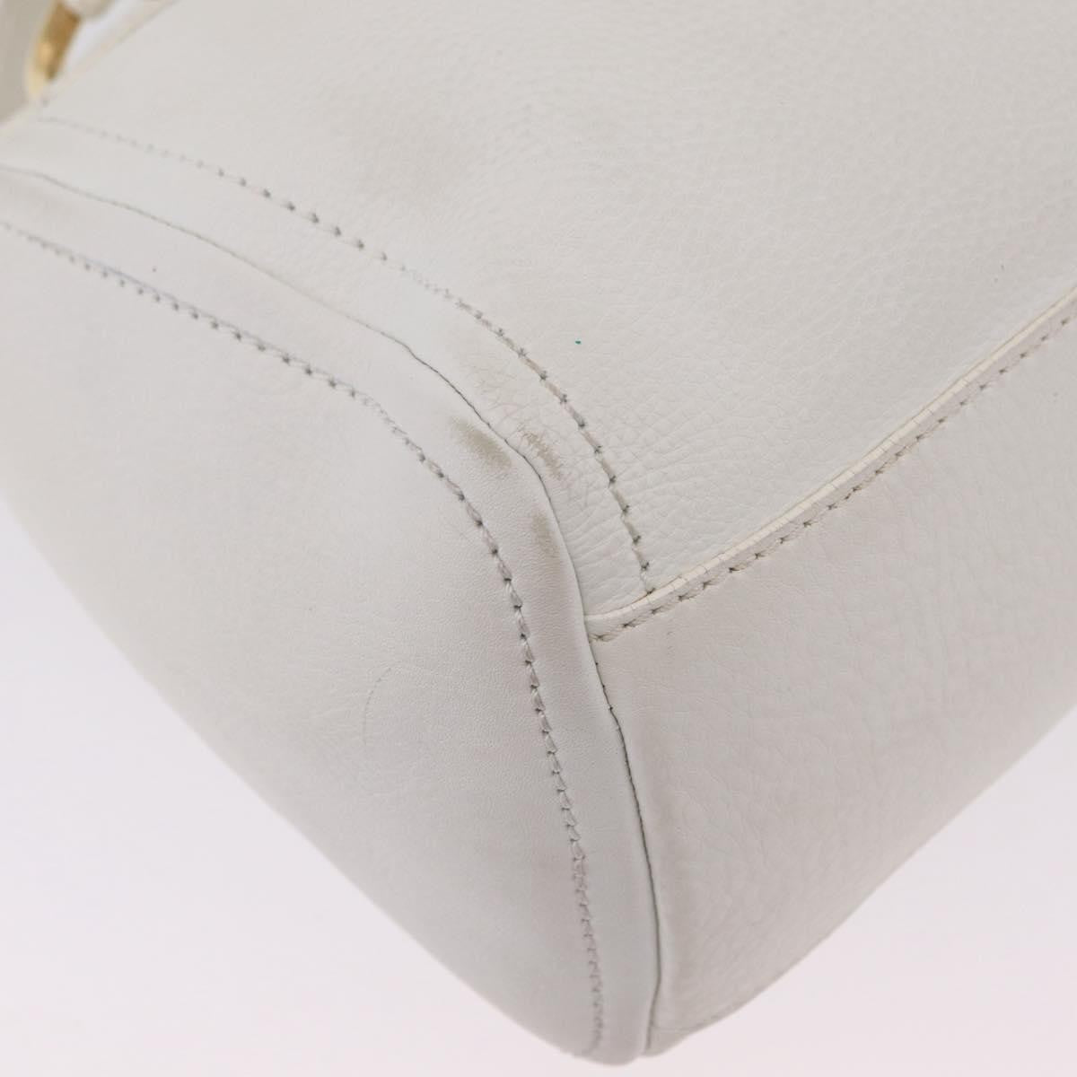 Celine Handbag Leather, White, Leather, Handbag