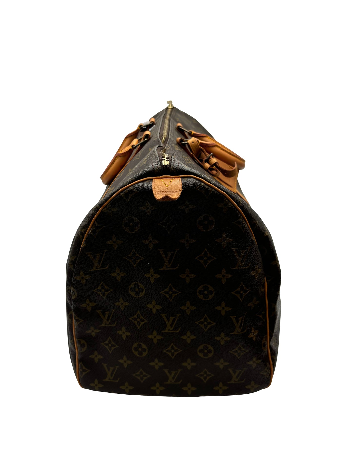 Louis Vuitton Keepall Canvas, Brown, Canvas, Travel Bag