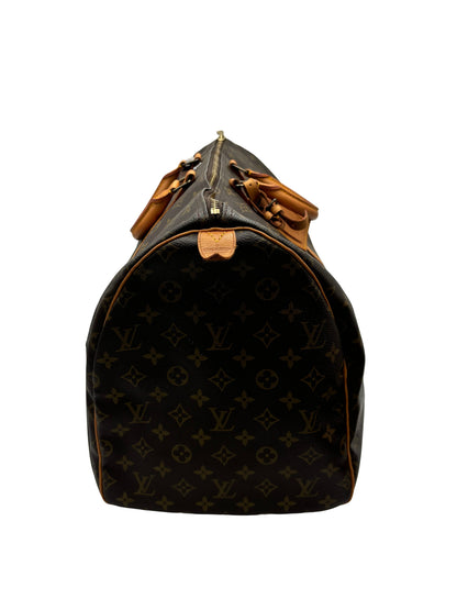 Louis Vuitton Keepall Canvas, Brown, Canvas, Travel Bag