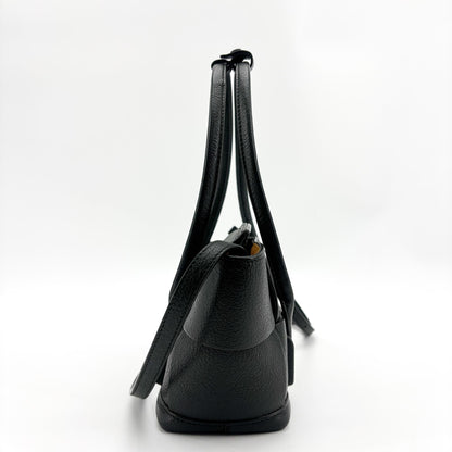 Bottega Veneta Arco Maxi Intrecciato Leather, Black, Leather, Tote Bag