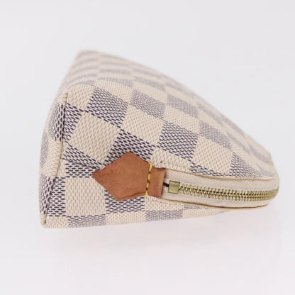 Louis Vuitton Toiletry Pouch Damier, Beige, Canvas, Clutch