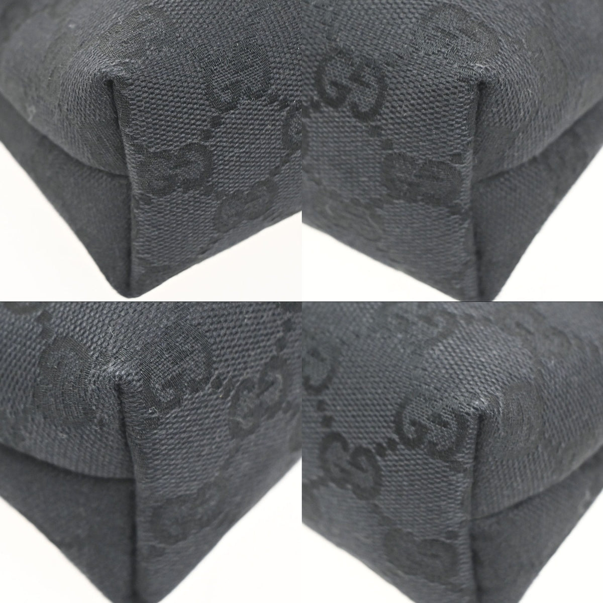 Gucci Buckle Waist GG Canvas and leather, Black, Canvas, Clutch