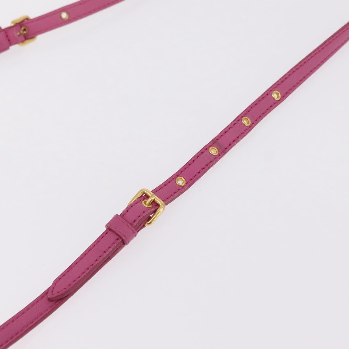 Miu Miu Tech Matelasse Leather, Pink, Leather, Crossbody Bag