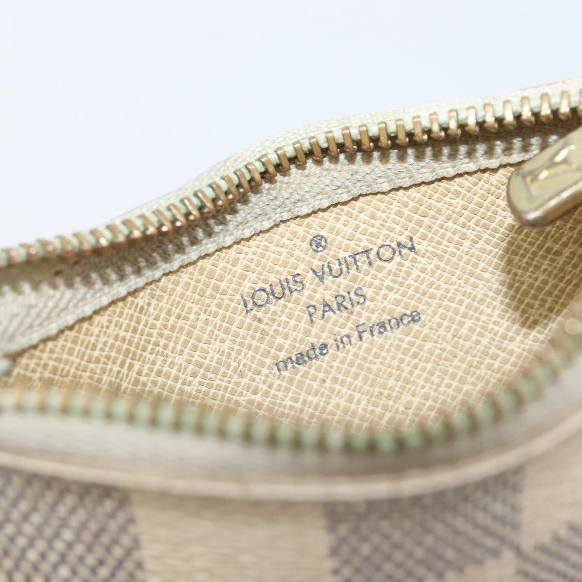 Louis Vuitton Pochette clés NM Damier Canvas, Beige, Canvas, Wallet