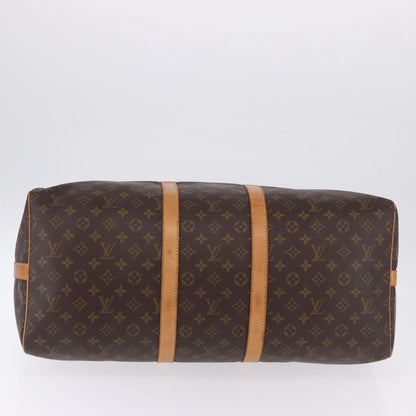Louis Vuitton Keepall Bandoulière Monogram, Brown, Canvas, Travel Bag