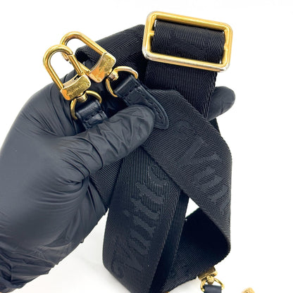 Louis Vuitton New Wave Multi Pochette Quilted Leather, Black, Leather, Clutch